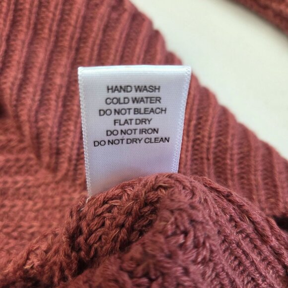 Windsor Open Back Knit Sweater Mauve Pink Size Small - Picture 8 of 8